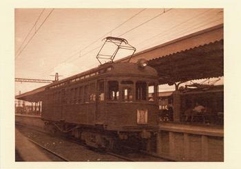 デボ150形151号電車(大阪電気軌道 橿原神宮前駅 昭和15年)